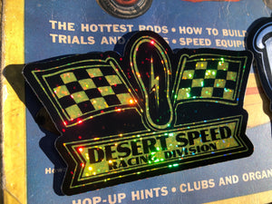 Metalflake racing division decal sticker