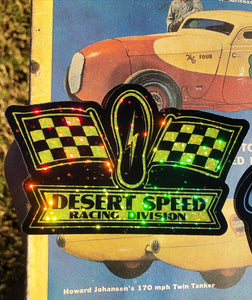 Metalflake racing division decal sticker